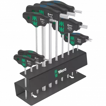 Wera Bicycle Set 6 Set di chiavi a T, 10 pezzi, in custodia (05004174001)