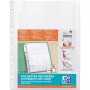 Custodia forata espandibile ELBA, A4, PP, 0,2 mm cristallo trasparente, aperta in alto, con grande patta di chiusura (M670619)