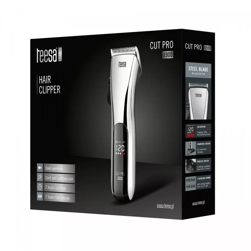 Tagliacapelli Teesa CUT PRO X900 nero argento