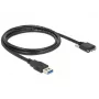 Cavo USB DeLOCK 1m USB 3.0 USB 3.2 Gen 1 Micro-USB B nero
