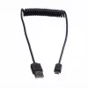 ROLINE Cavo a spirale USB 2.0 - A - Micro B - ST/ST 1,0 m - Schermato - USB 2.0 Type Micro B - 1 mm - Cavo a spirale (11.02.8317)