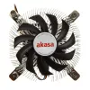 Akasa AK-CC7129BP01 dissipatore CPU a basso profilo, 75 mm, LGA775/LGA1156/LGA1155/LGA1150, alluminio