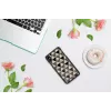 Custodia per smartphone iKins per iPhone XS Max – design piramide nero, guscio rigido protettivo