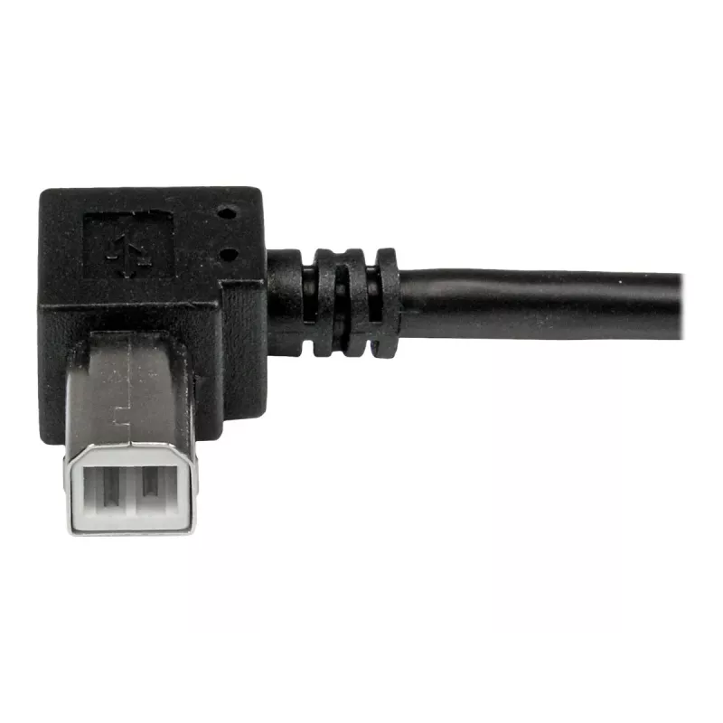StarTech.com USBAB2MR cavo USB 2.0 da A a B ad angolo retto, maschio/maschio, 2 m, nero