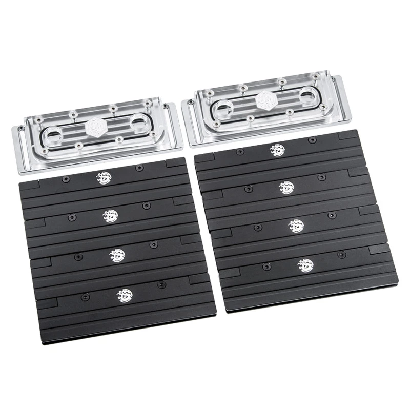 Set dissipatore RAM BitsPower BP-RAMS44PS-DRGB trasparente ARGB, 8 pz.