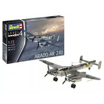 Kit di montaggio modello in plastica REVELL Arado AR-240 scala 1:72 — modello aereo da montare