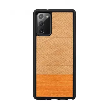 Custodia protettiva Man and Wood Galaxy Note 20 Herringbone arancia nero