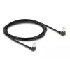 Cavo di rete DeLOCK RJ45 Cat.6A S/FTP sottile 90° verso il basso 2 m nero