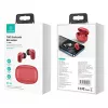 Auricolari TWS wireless usams serie BH BHUBH03 Bluetooth 5.1, rosso — in-ear, custodia di ricarica