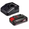 Einhell TE-CD 18/2 Li-i +22 trapano avvitatore a percussione a batteria 18 V, 1250 giri/min, con batteria da 2,5 Ah, caricabatterie e valigetta, rosso/nero