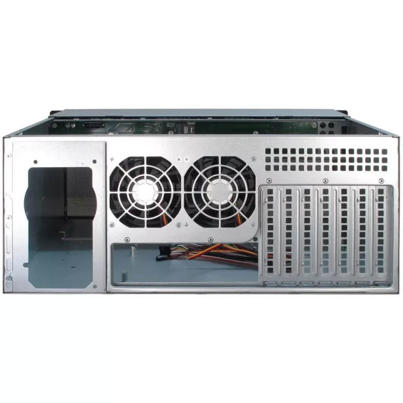 Case per server Inter-Tech 4U-4408 rack nero, argento