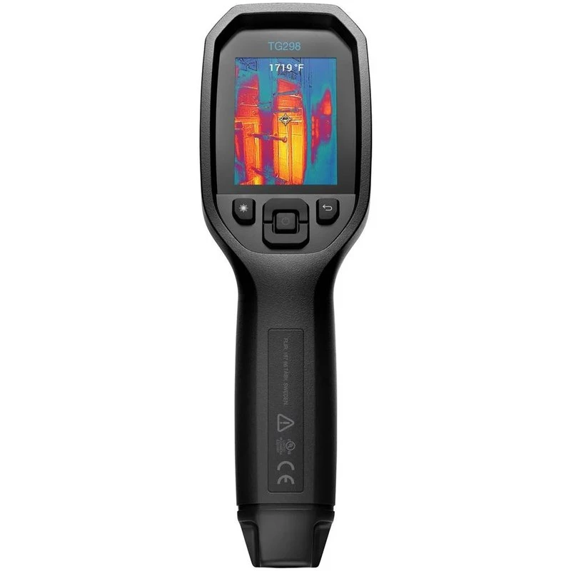 FLIR TG298 termocamera portatile, 160x120, MSX Super Resolution 320x240, da -25 a +1080 °C, laser, display LCD, nera