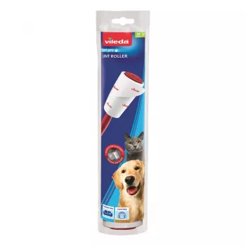 Strumento per la cura dei vestiti VILEDA 173390 — rullo adesivo per peli di animali, larghezza 52 mm, altezza 250 mm, impugnatura ergonomica