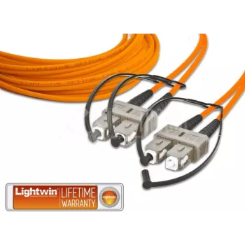 Lightwin - cavo patch - SC multimodale (M) su SC multimodale (M) - 10 m - fibra ottica - 50/125 micrometri - OM2 (LDP-50 SC-SC 10.0)