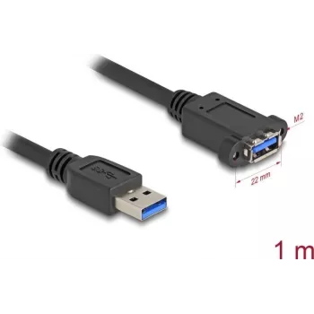 Cavo USB DeLOCK USB Type-A maschio a femmina 1 m 5 Gbit/s nero