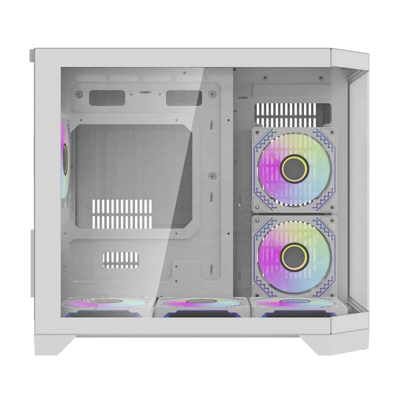 Darflash FT418 case per computer + 6 ventole aRGB (bianco)