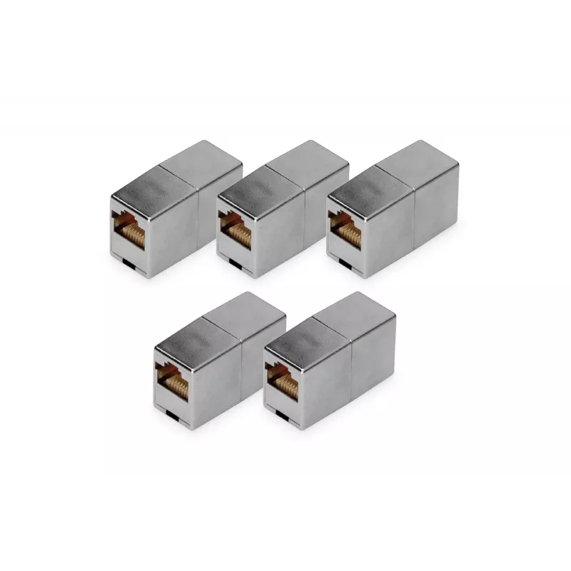Giunto modulare RJ45 Digitus DN-93901-5 5 pz. placcato oro argento