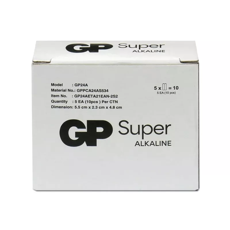 Batterie alcaline AAA GP Battery SUPER 1,5V — confezione da 10