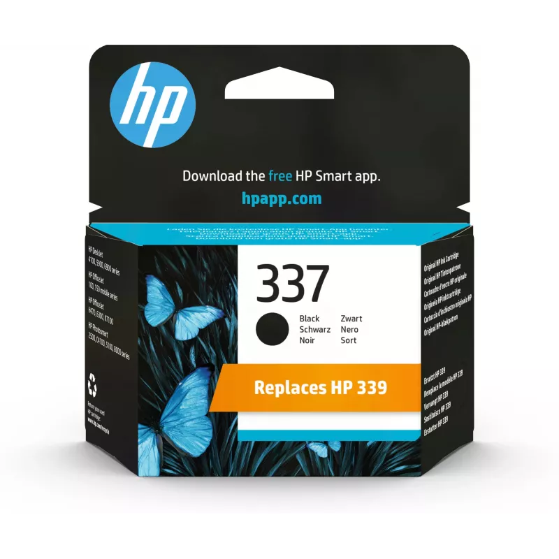 HP 337 cartuccia d'inchiostro originale nero, nero, 1 pz., 420 pagine
