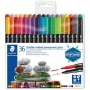 Staedtler 3187 TB36 set di pennarelli a doppia punta, 36 pz, colori assortiti
