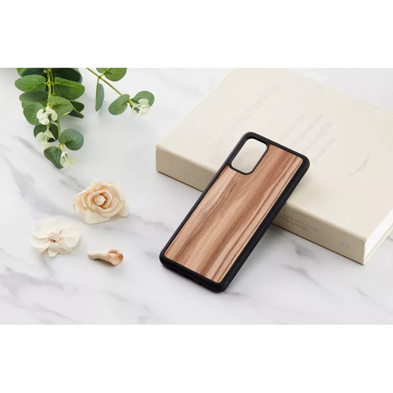 Custodia per cellulare man and wood Galaxy S20+ cappuccino nero – cover protettiva per smartphone