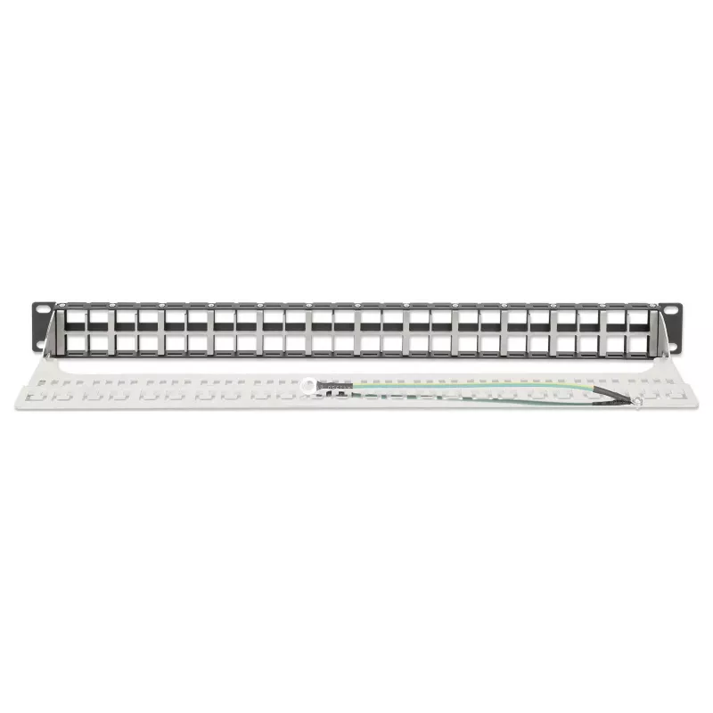 Intellinet 721028 patch panel Keystone vuoto, 48 porte, 1U, schermato, 19 pollici