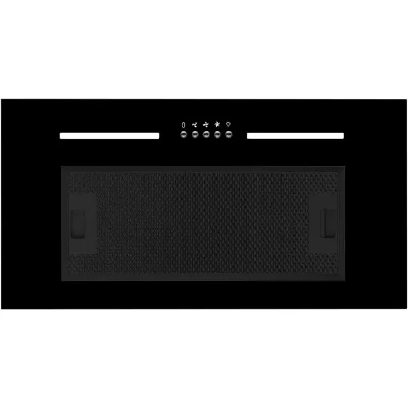 Cappa da incasso MPM MPM-54-OWS-02, 54 cm, aspirazione a 3 velocità, max. 626 m³/h, nero