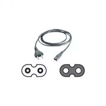 VALUE - Cavo di alimentazione - Spina Euro (M) a IEC 60320 C7 - Corrente alternata 250 V - 2.5 A - 1.8 m - nero (19.99.2096)