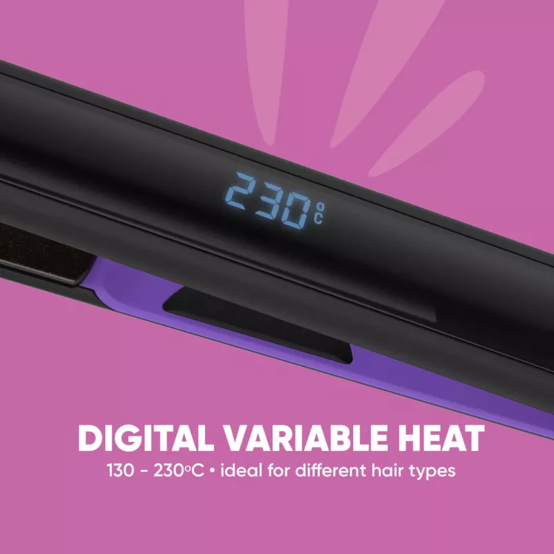 Piastra per capelli SBB SBST-1000-EU temperatura regolabile digitalmente Full Size