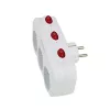 Esperanza ELK307W multipresa elettrica, 3 prese con interruttore, bianca
