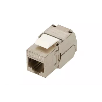 Keystone Extralink CAT6A STP RJ45 inserto keystone in metallo ad angolo, porta singola