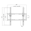 Supporto a parete per TV, inclinabile, VESA, 32-55, max 35 kg