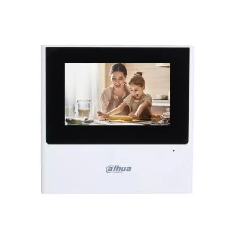 Dahua VTH2611L-WP monitor interno IP e Wi-Fi, touchscreen TFT da 4,3 pollici (10,9 cm), 480x272, PoE, bianco