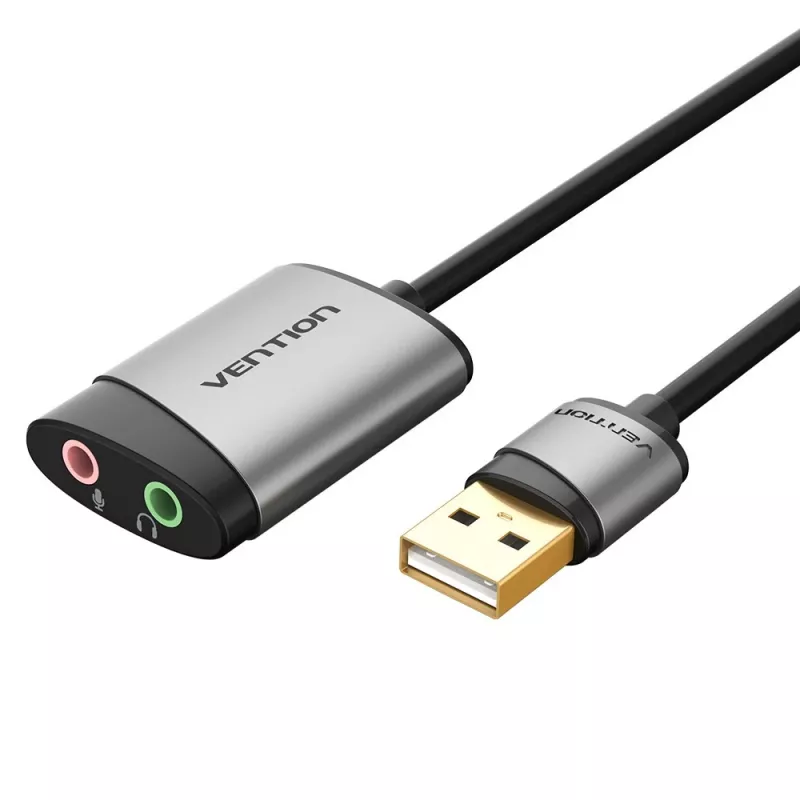 Vention scheda audio esterna USB 0,15M grigio metallo tipo