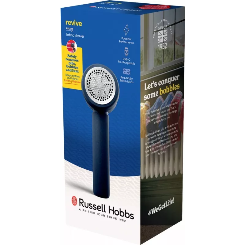 Rasapelucchi Russell Hobbs 27660-56 portatile ricaricabile, rimuovi pelucchi compatto
