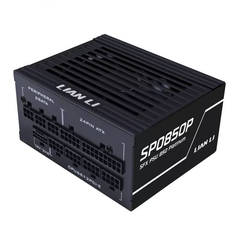 Alimentatore Lian Li SP Series Platinum SFX 850W completamente modulare PCIe 5.1 ATX 3.1 (G9P.SP0850P.B000.EU)