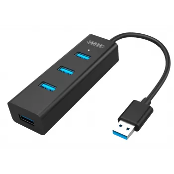 UNITEK Y-3089 hub interfaccia USB 3.2 Gen 1 (3.1 Gen 1) Type-A 5000 Mbit/s nero