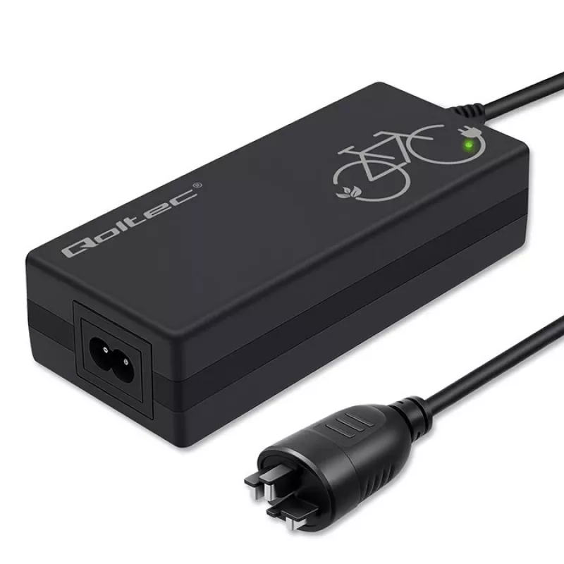 Caricabatterie per e-bike 36V/42V 2A con connettore Bosch 3 pin QOLTEC