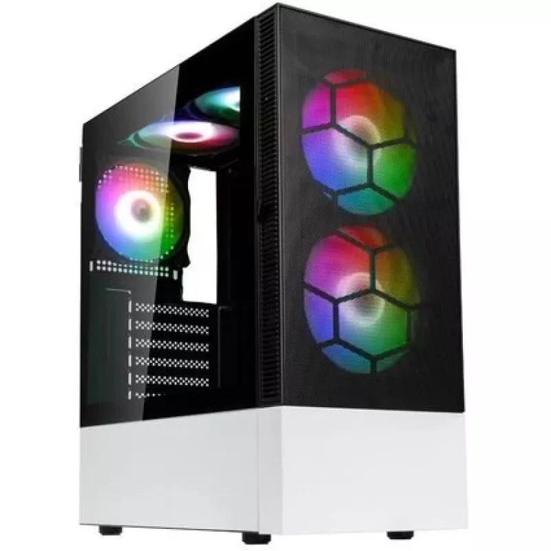 Case Midi Tower Kolink OBSERVATORY MX nero, bianco