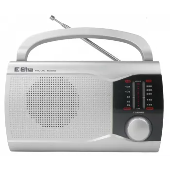 Radio portatile Eltra EWA argento — ricevitore AM/FM, a batteria