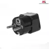 Maclean MCE155 adattatore di spina universale, presa UK a spina EU, nero