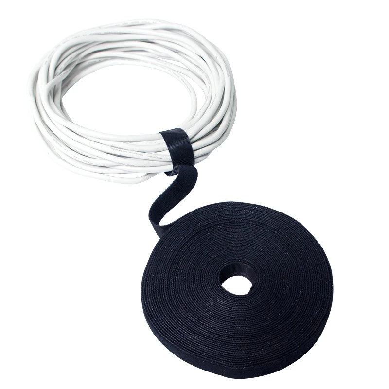 LogiLink KAB0055 nastro a strappo per cavi, rotolo 10 m x 20 mm, nero