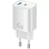 Caricabatterie T66 45W GaN CC290 USB-A + USB-C