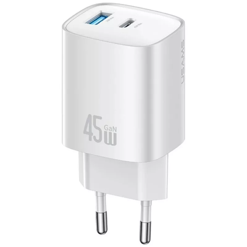 Caricabatterie T66 45W GaN CC290 USB-A + USB-C