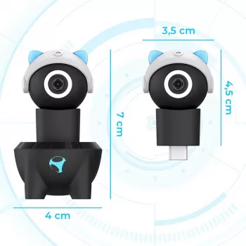 Subsonic Playcam 1080 2in1 HD Mini camera per Nintendo Switch 2 azzurro