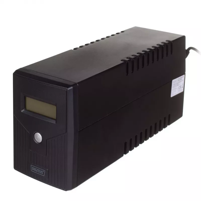 DIGITUS UPS line-interactive, 800VA/480W 12V/9Ah X1 batteria, 2x presa CEE 7/7, RJ-11, LCD (DN-170064-LCD)