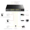 Cudy FS1018PS1 switch di rete 18 porte Fast Ethernet PoE