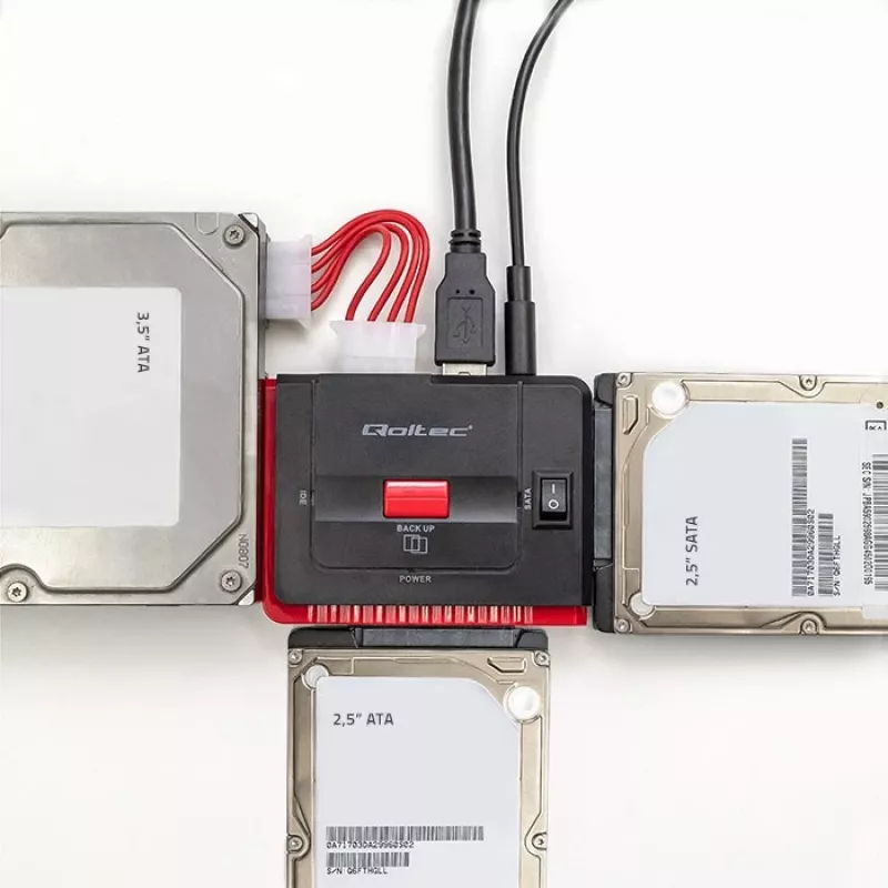 Adattatore USB 3.0 a IDE SATA III QOLTEC 50645
