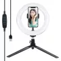 Supporto per treppiede Puluz con anello LED da 20 cm Vlogging PKT3073B