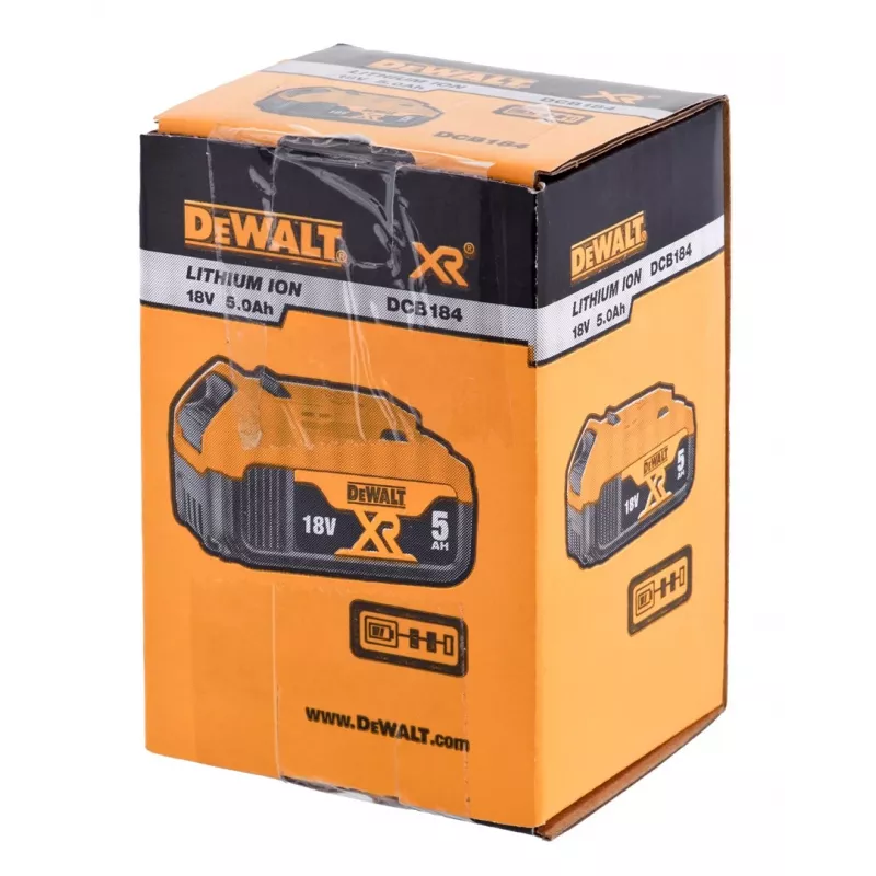 Batteria per utensili Dewalt 18V XR 5Ah Li-Ion Slide Pack